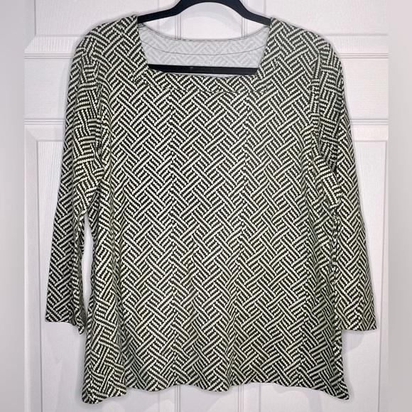 Kim Rogers Women's green abstract print Top - Size XL - Picture 1 of 4